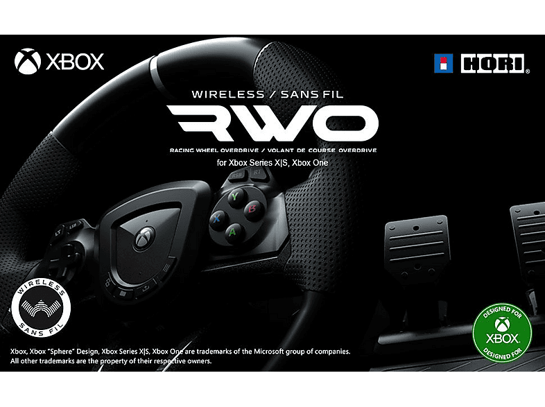 Thumbnail - HORI Wireless Racing Wheel Xbox Overdrive, Gaming Lenkrad, Schwarz