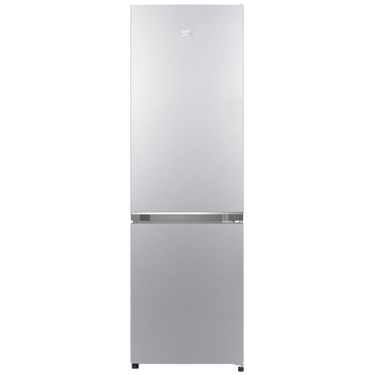 BEKO B3RCSO255S - Koel-vriescombinatie - breedte 54 cm - hoogte 177 cm - inhoud 262 l Zilver