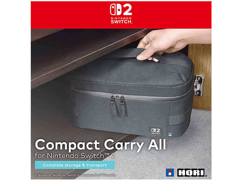 Thumbnail - HORI Kompakte Carry-All Tasche für Nintendo Switch 2, Schwarz
