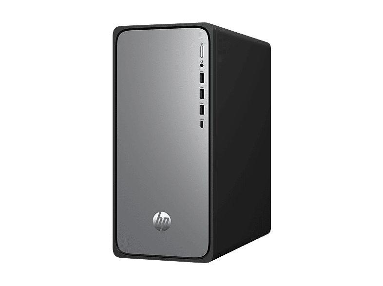 HP OmniDesk Desktop M02-0906ng Desktop PC, Intel® Core™ i3 Prozessor 14100, 8 GB RAM SSD, UHD Graphics, Windows 11 Home, Meteor Silver/Jack Black — Foto 4 von 4