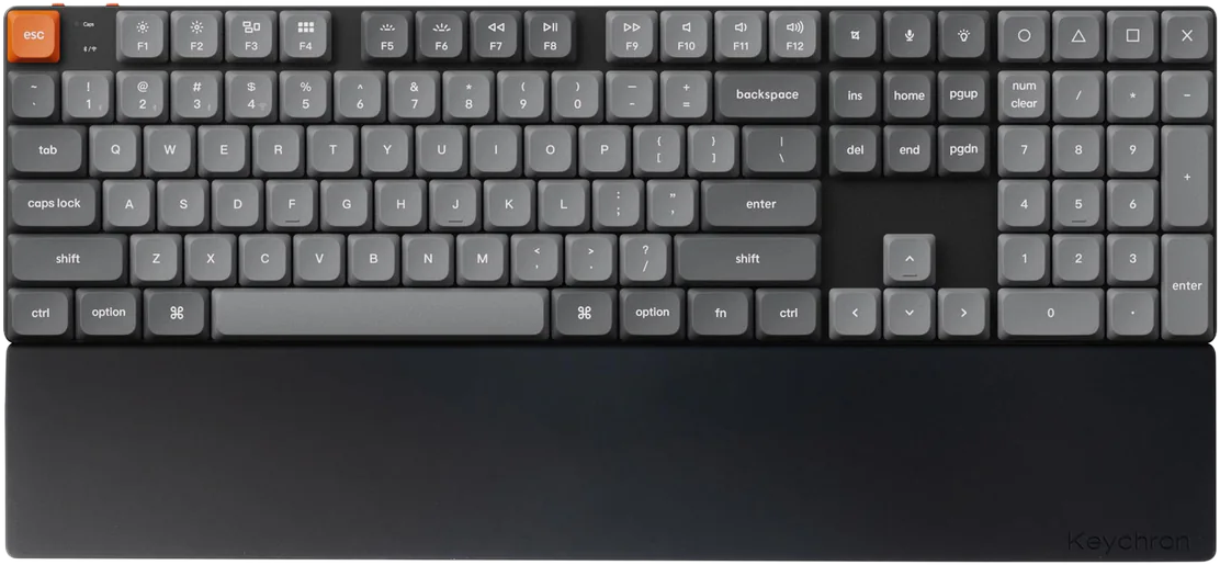 KEYCHRON Szilikon csuklótámasz, K5, K5 SE, Max, Pro, K5M modellekhez, fekete (PR60)