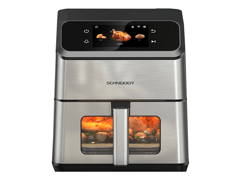 SCHNEIDER FRY-6526AIR Heissluftfritteuse 1800 W Silber/Schwarz