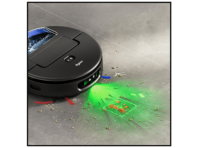 Dyson spot + scrub Ai Saugroboter (Schwarz/Blau, Laufzeit: 140 Min., mit Absaugstation) — Foto 4 von 5