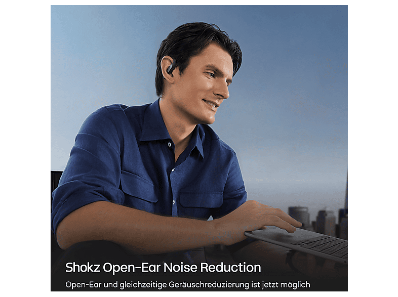 Shokz OpenFit Pro, Open-ear Kopfhörer, Schwarz — Foto 2 von 5