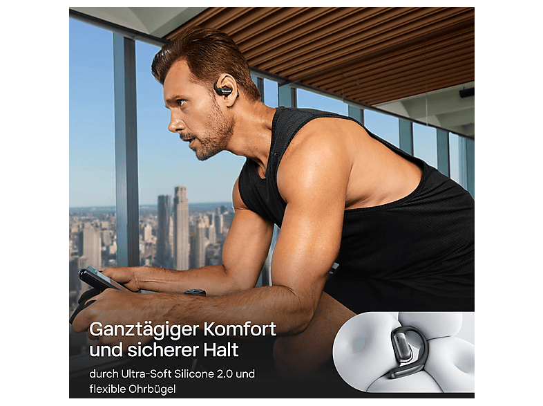 SHOKZ OpenFit Pro, Open-ear Kopfhörer Bluetooth Schwarz