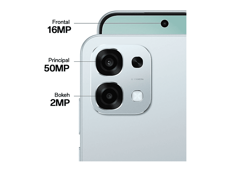 OPPO A6 Pro 5G, Lunar Titanium, 256GB, 8GB RAM, 6.57" AMOLED, Mediatek Dimensity 6300 (6nm), 6.500mAh, IP69, Pantalla AMOLED 120 Hz – imagen 2