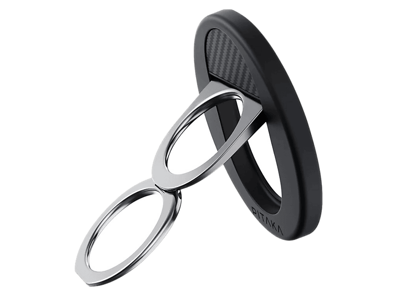 Uchwyt i podstawka PITAKA MagEZ Grip 3 MagSafe Czarno-szary