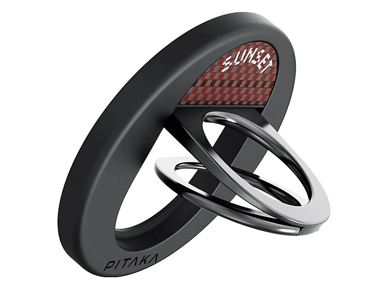 Uchwyt i podstawka PITAKA MagEZ Grip 3 MagSafe Czarno-brązowy – zdjęcie 2