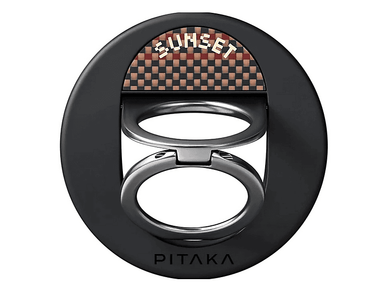 Uchwyt i podstawka PITAKA MagEZ Grip 3 MagSafe Czarno-brązowy – zdjęcie 3