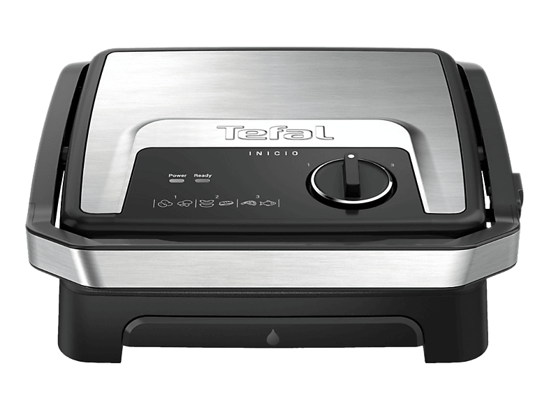 TEFAL Inicio Adjust (GC272D) Kontaktgrill (Schwarz / Silber)