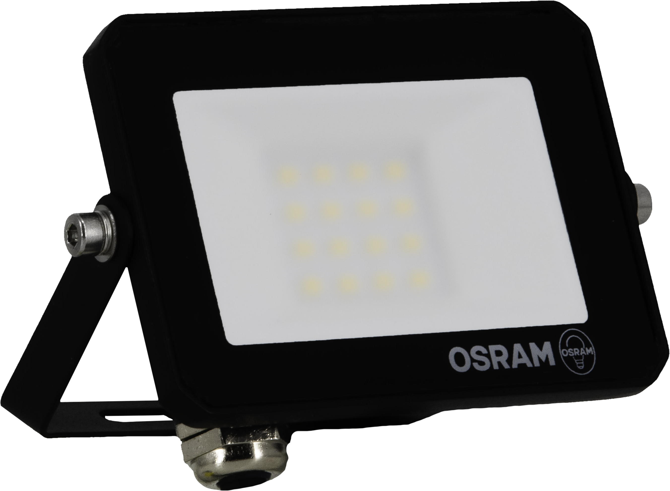 OSRAM Floodlight Lux LED reflektor, 10W, IP65, melegfehér, fekete (4099854489365)