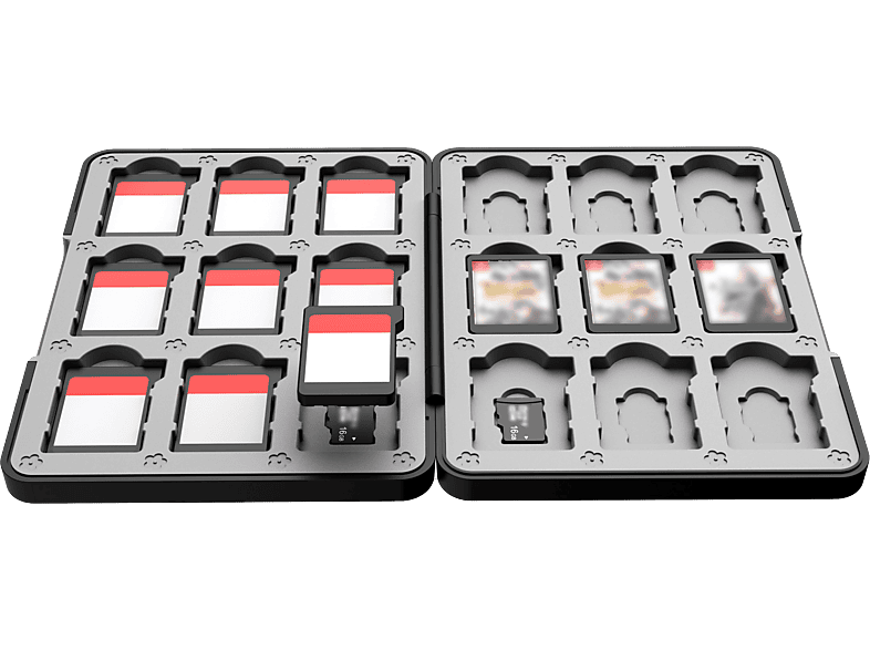 Thumbnail - ISY IC-5030 Game Card Case Zubehör für Nintendo Switch und Switch2, Schwarz