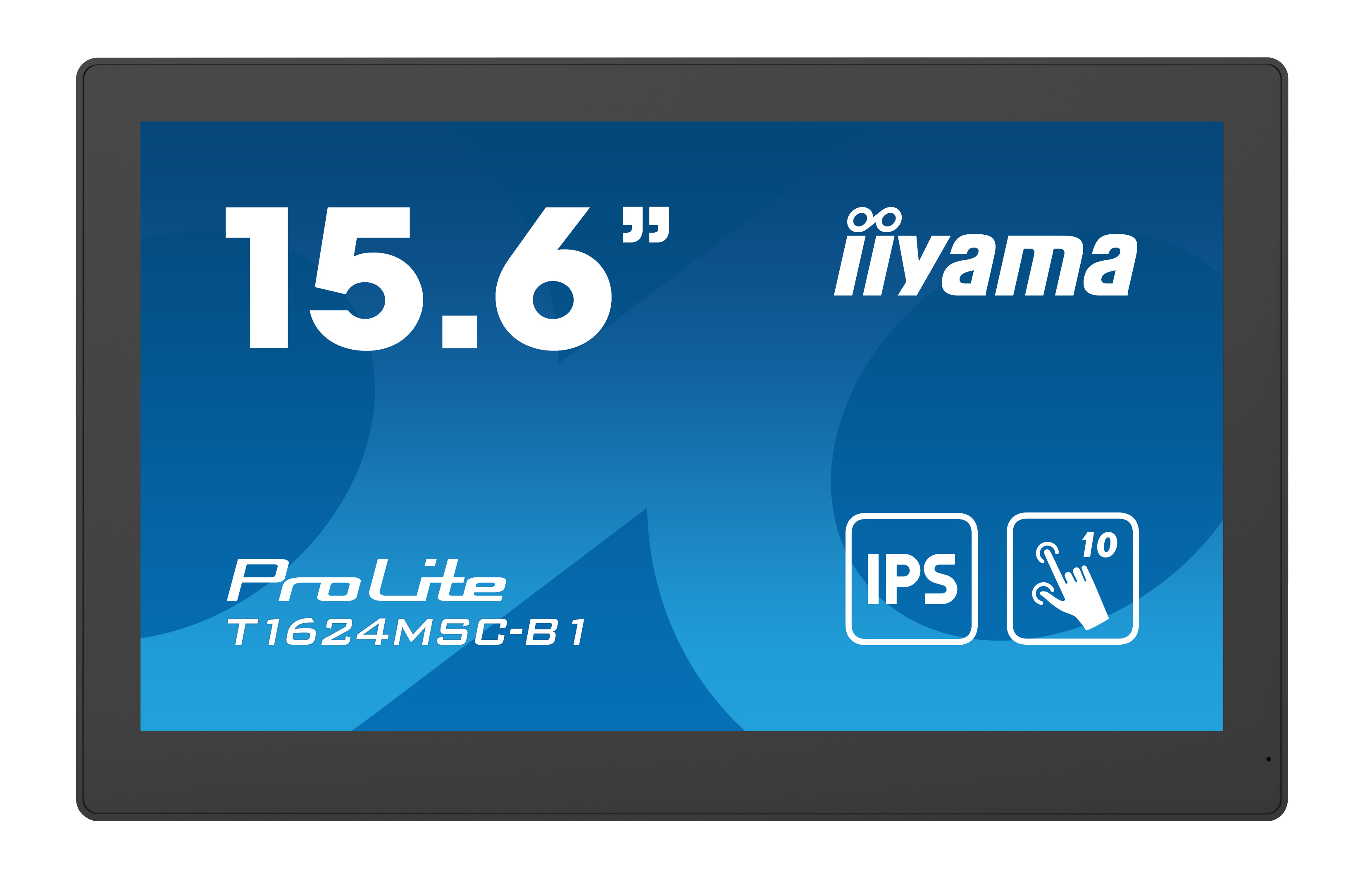 Ein 15,6-Zoll-Iiyama-ProLite-T1624MSC-B1-Touchscreen-Monitor.