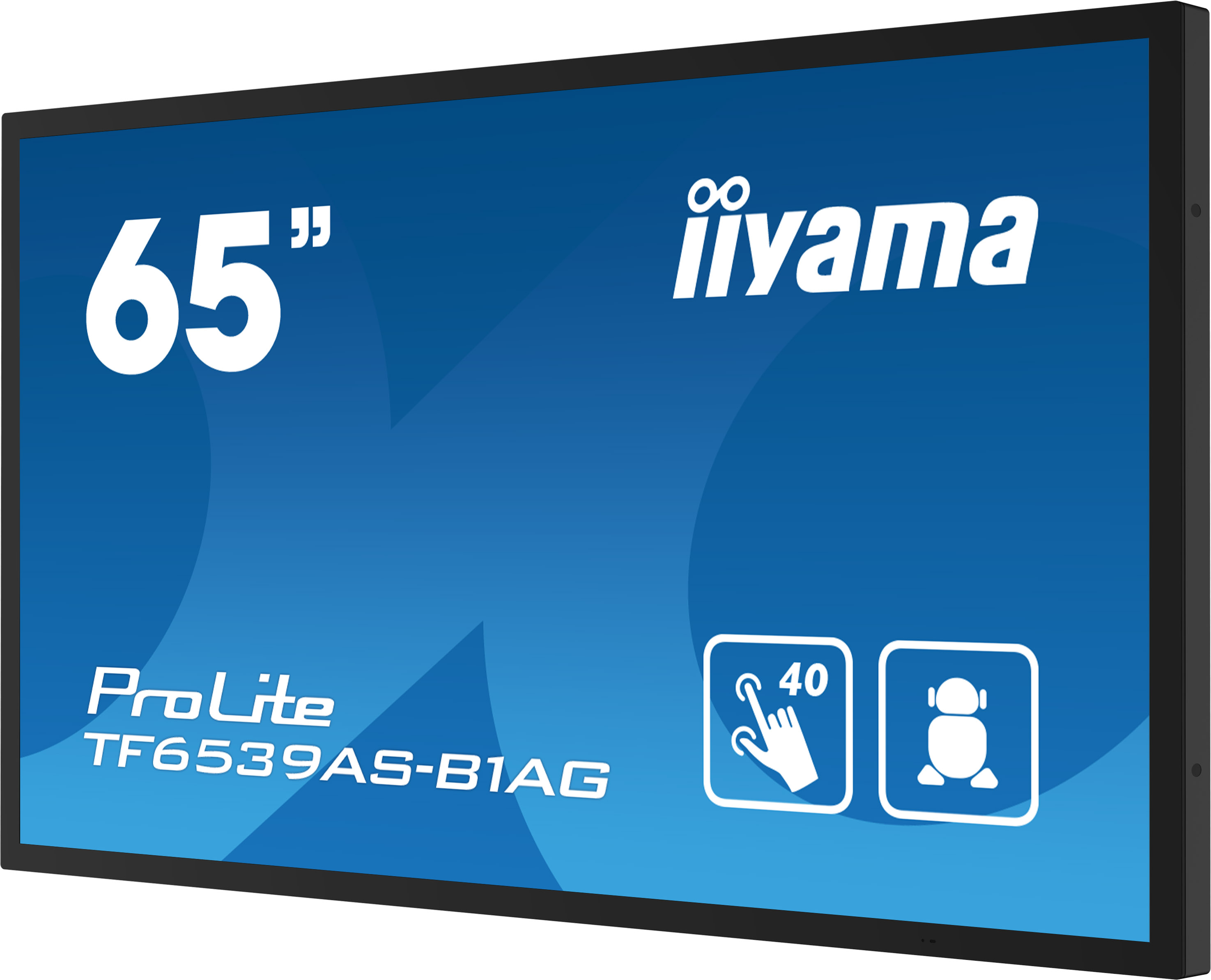 Iiyama ProLite 65-Zoll-Touchscreen-Display, Modell TF6539AS-B1AG.