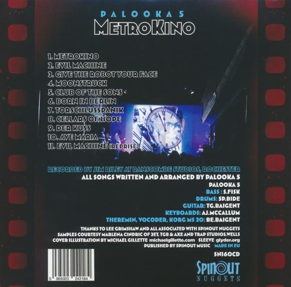 Albumcover für Palooka 5, Metrokino. Titelliste und Credits sichtbar.