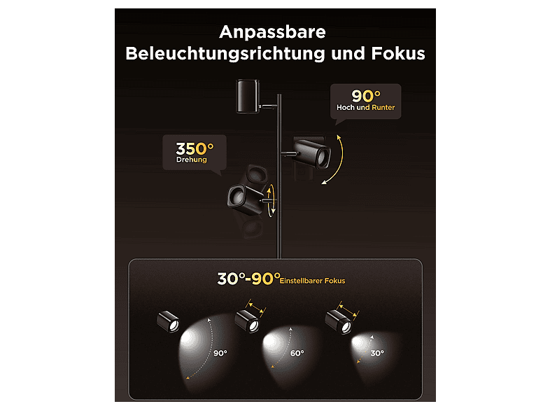 Thumbnail - GOVEE LED Baum Stehlampe unterstützt Weißtöne (z. B. 4000K)