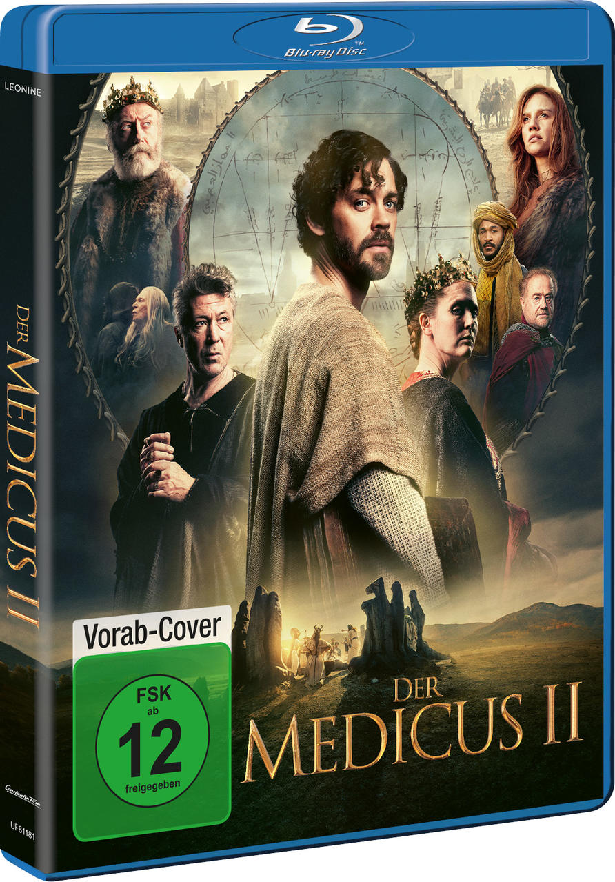 Blu-ray-Cover von 'Der Medicus II' mit Porträts der Darsteller und FSK 12.