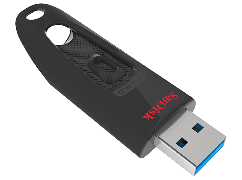 SANDISK Ultra USB-Stick, 128 GB, 130 Mbit/s, Schwarz