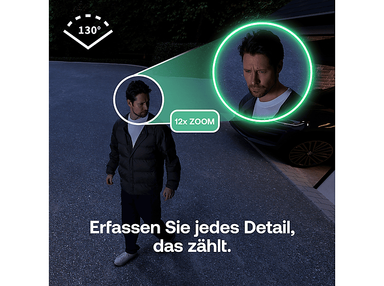 Arlo Essential 3 2K, Netzwerkkamera (für Außen, Nachtsichtfunktion, Akkubetrieb, Neigbar, Schwenkbar, 2K, Weiss) — Foto 3 von 5