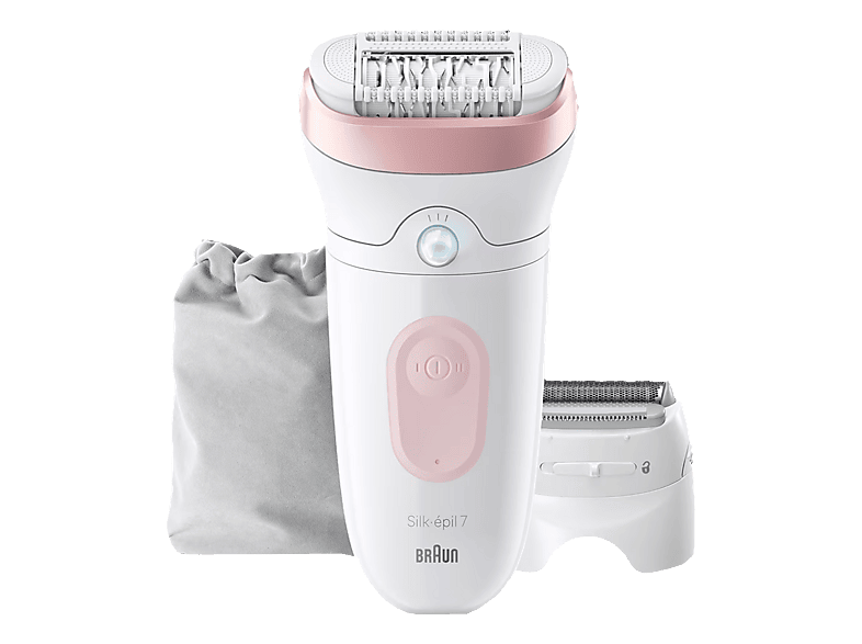 Braun Silk·épil 7-030 Epilierer mit breitem Kopf für eine einfache Haarentfernung, Nass & Trocken