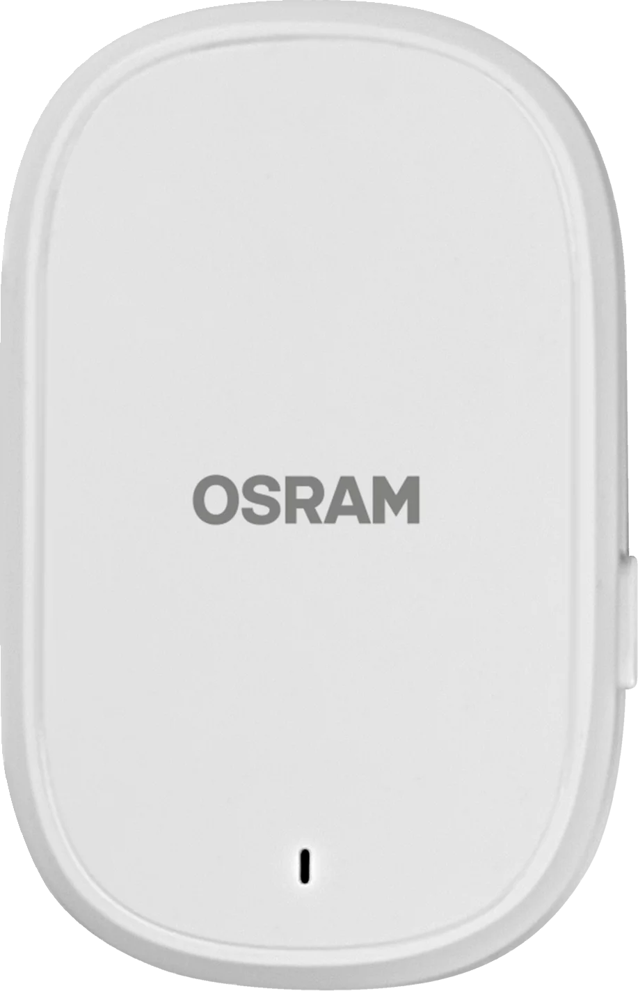 Egy fehér OSRAM eszköz, alul egy kis fekete réssel.