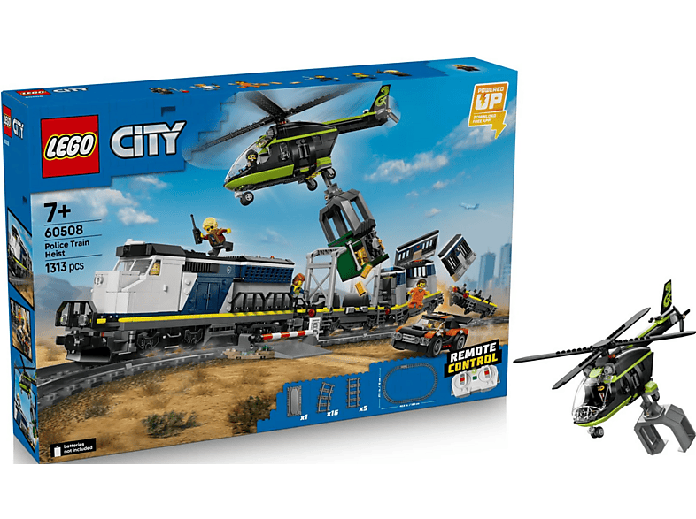 Lego City 60508 Überfall auf den Polizeizug (Ab 7 Jahren) Bausatz, Mehrfarbig