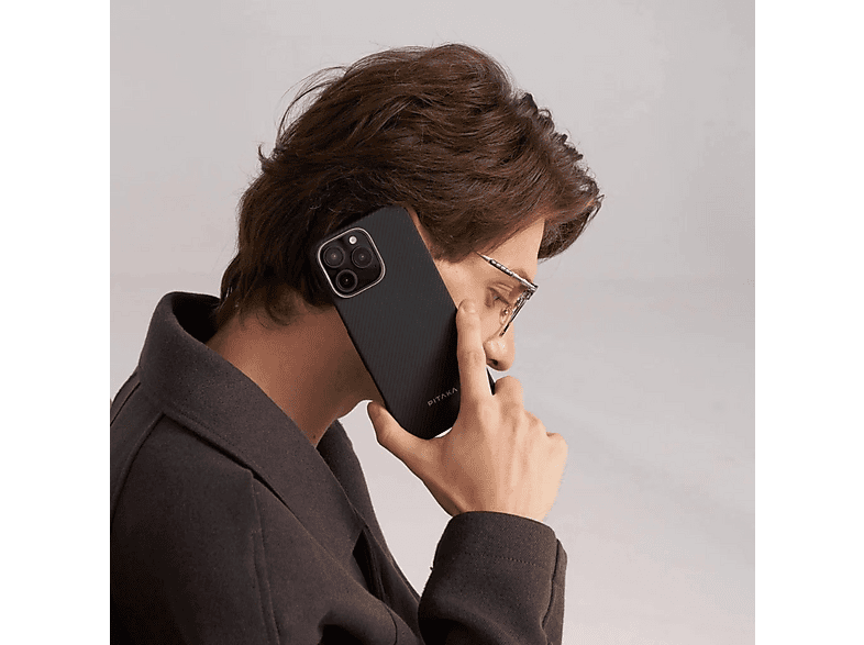 Etui PITAKA Ultra-Slim MagSafe do Apple iPhone 16 Pro Czarno-szary – zdjęcie 3