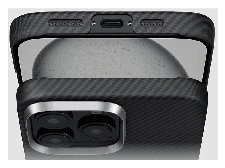 Etui PITAKA Ultra-Slim MagSafe do Apple iPhone 16 Pro Czarno-szary – zdjęcie 2