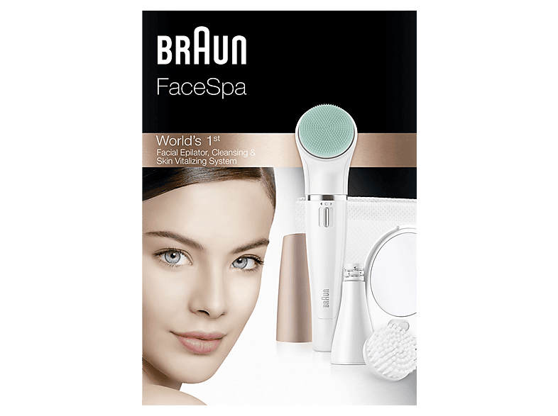 Braun Face 851v Gesichtsreinigungsbürste und -epilierer, Beauty Edition Bronze; Gesichtsepilierer — Foto 5 von 5