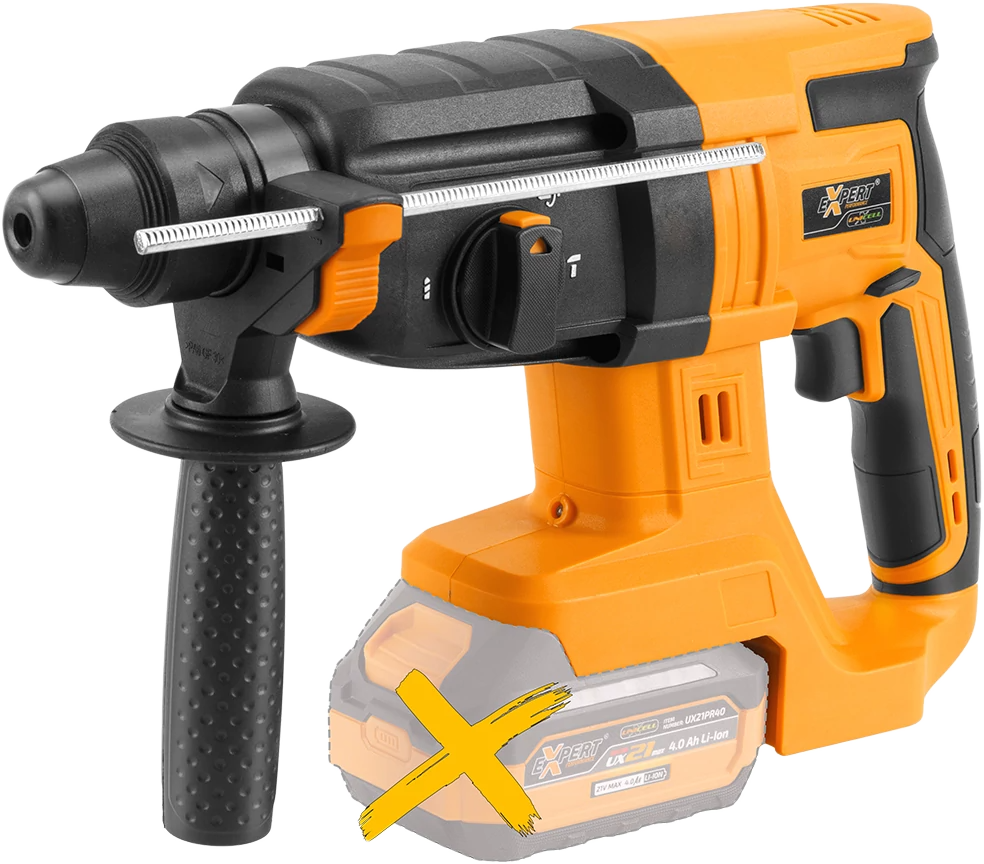 EXPERT UNICELL Akkumulátoros fúrókalapács, 3J, szénkefementes motor