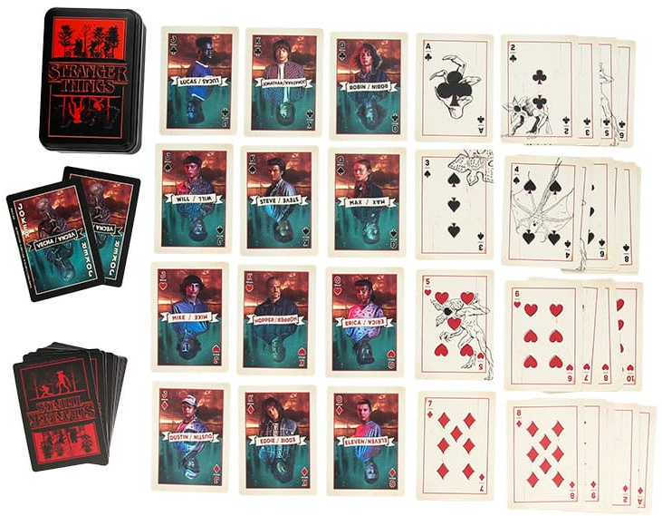 Stranger Things 5 ​​kártya fémdobozban