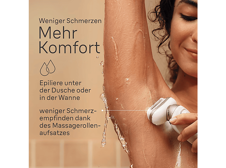 Braun Silk·épil 9 Flex, Epilierer mit 360° flexiblem Kopf für eine einfache Haarentfernung, Nass & Trocken, Rasier- und Trimmeraufsatz — Foto 3 von 5