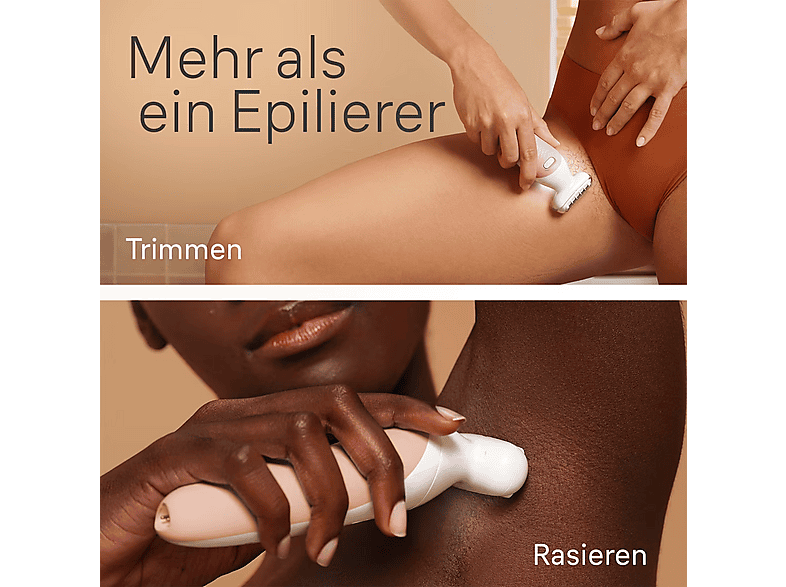 Braun Silk·épil 9 Flex, Epilierer mit 360° flexiblem Kopf für eine einfache Haarentfernung, Nass & Trocken, Rasier- und Trimmeraufsatz — Foto 5 von 5