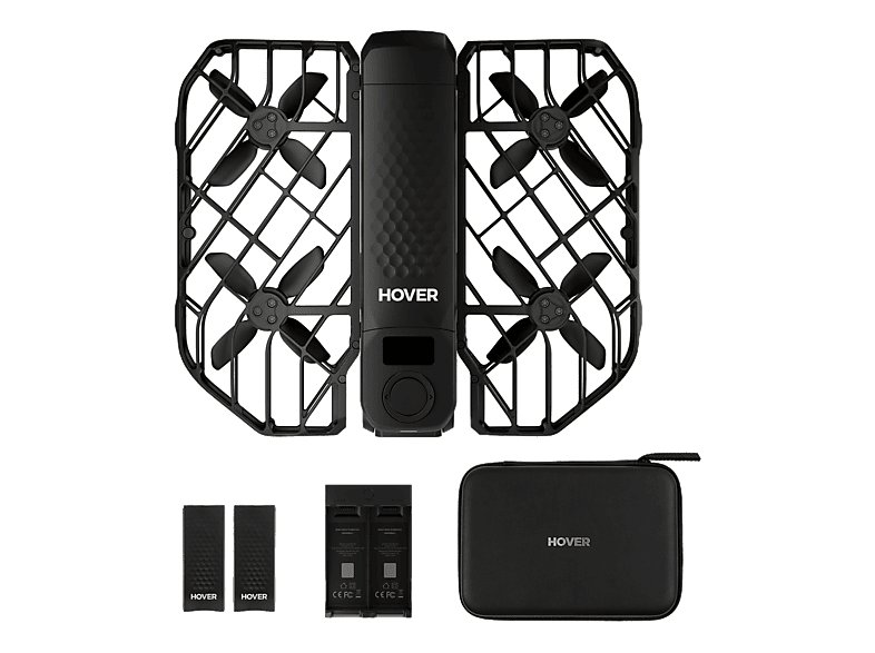 Dron – HOVERAIR X1 Pro Retail Combo, 12 megapixel, 16 min Autonomía, 4K a 60/50/30/25/24 fps, Negro Carbón