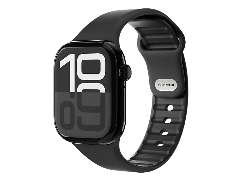 VONMÄHLEN Classic Band 2 (Watch 40/41/42 mm), Armband, Apple, Schwarz