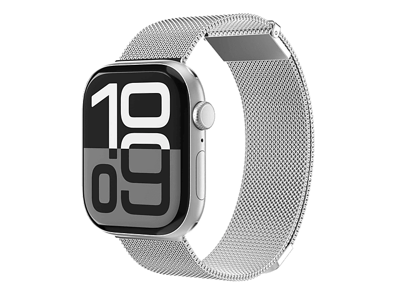 VONMÄHLEN Milanese Loop 2 (Watch 40/41/42 mm), Armband, Apple, Silber