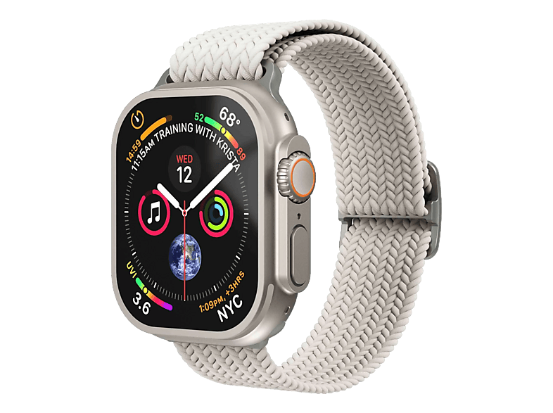 VONMÄHLEN Woven Loop (Watch 40/41/42 mm), Armband, Apple, Cream