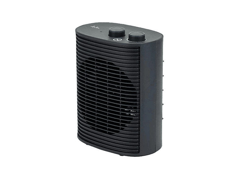 Calefactor portátil - Jata JCTV1193, 2000W, 2 Niveles de Calor, Termostato, Asa Transporte, Seguridad Antivuelco, Negro