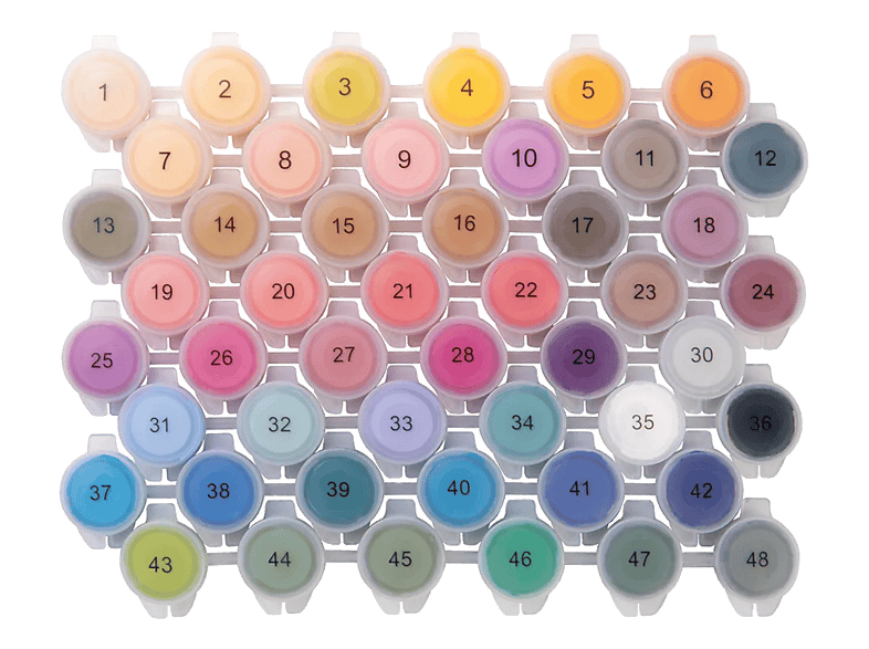 LOKLIK 48 Colours Acrylfarben-Set Mehrfarbig