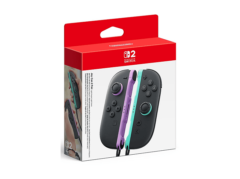 CONTROLLER WIRELESS NINTENDO Coppia di Joy-Con 2, Viola chiaro e Verde per Nintendo Switch 2