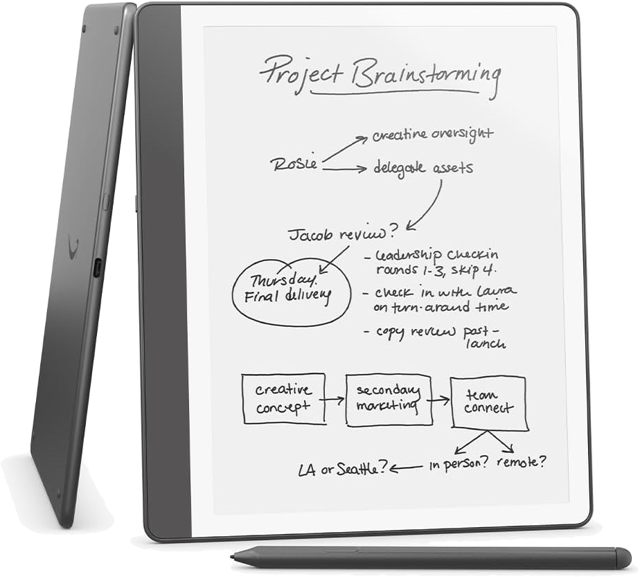 KINDLE Scribe 2024 10,2" 16GB Wifi Fekete e-Book olvasó + Toll (reklám mentes)