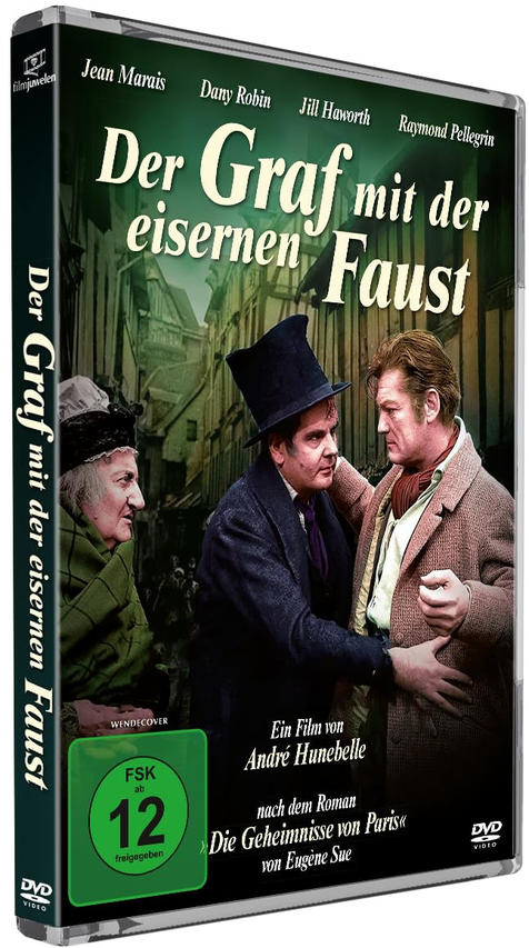 DVD-Hülle: Drei Personen in historischer Kleidung. Titel: Der Graf mit der eisernen Faust.