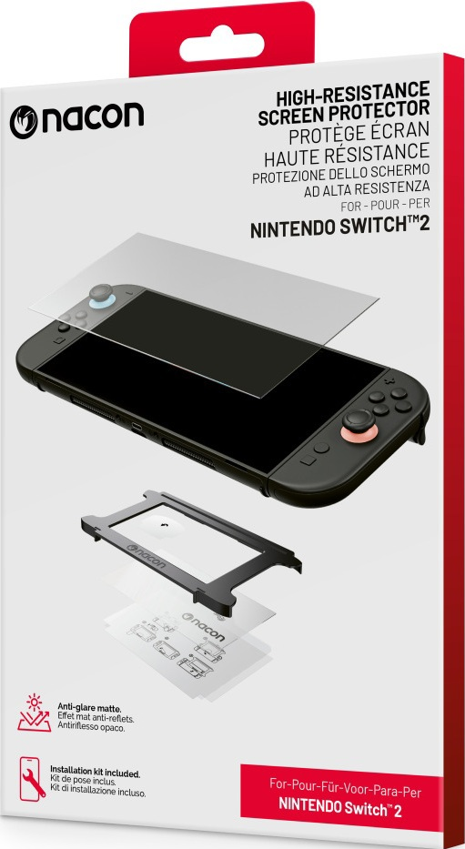 Protecteur d'écran Nacon pour Nintendo Switch 2 avec cadre.