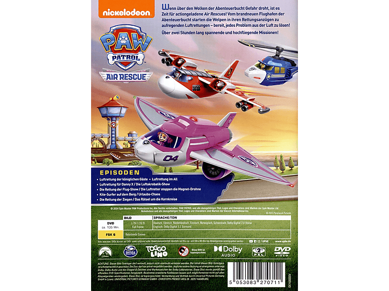 Thumbnail - PAW Patrol - Air Rescue DVD