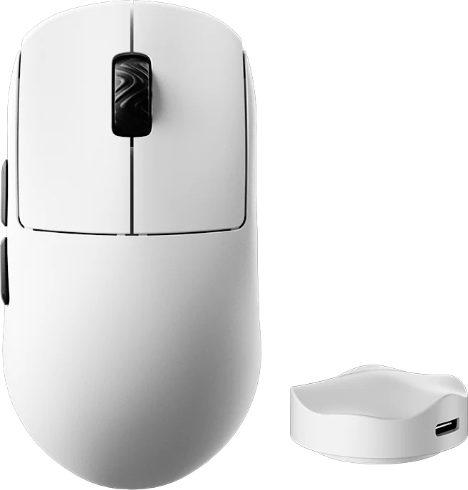 SCYROX V8 vezeték nélküli optikai egér, max 30000 DPI, 5 gomb, fehér (V8 WHITE)