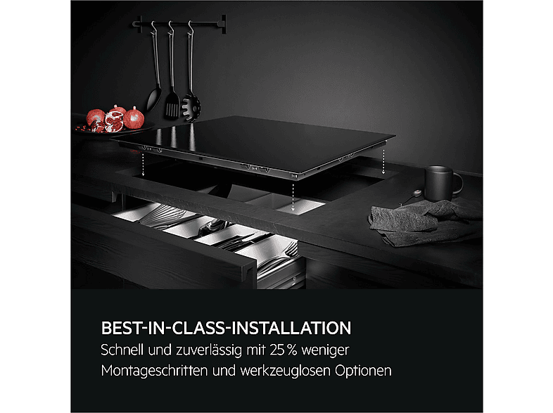 AEG TO64RA07FB 3000 Radiant Hob Strahlungsheizungskochfeld (620 mm breit, 4-Zonen, Glaskeramik, Autarkes Kochfeld) — Foto 3 von 5