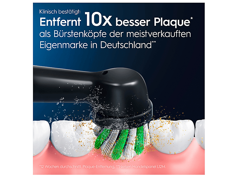 Oral-B Pro CrossAction 4er Aufsteckbürsten, Schwarz — Foto 4 von 5