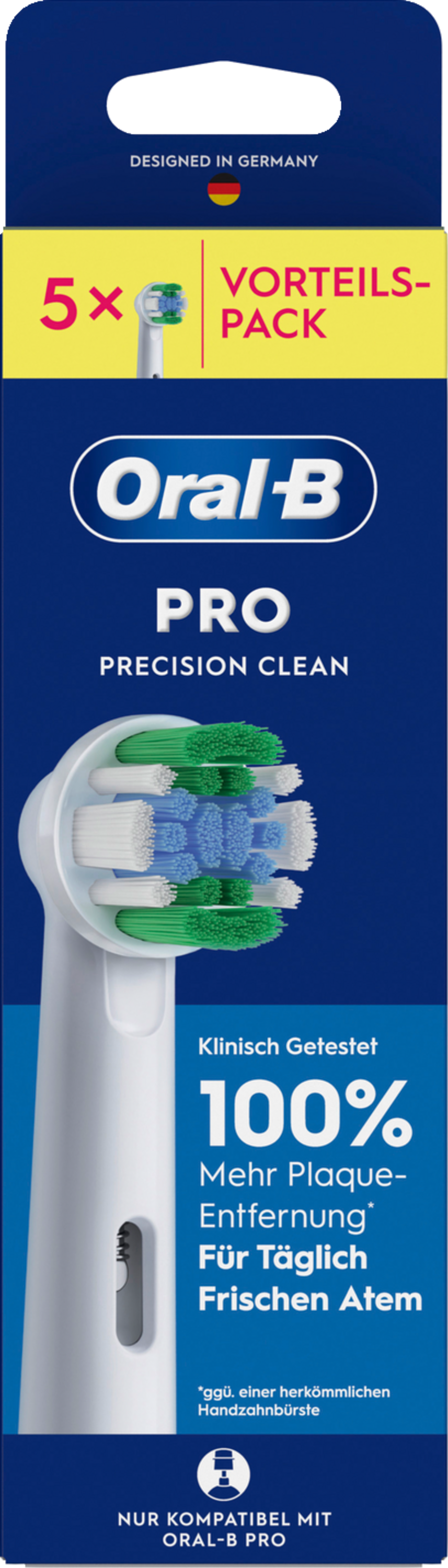 Oral-B Pro Precision Clean Zahnbürstenkopf. 5er Pack. Klinisch getestet.