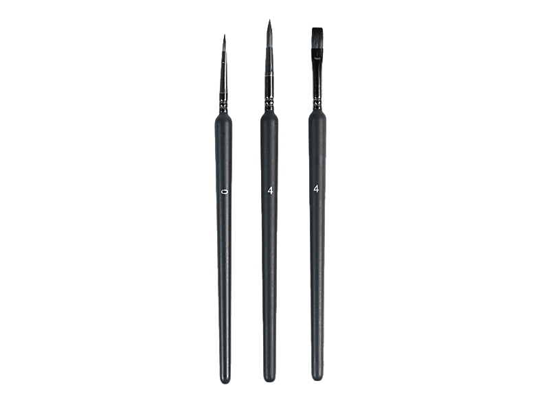 LOKLIK iPaint 3PCS Pinselset Schwarz