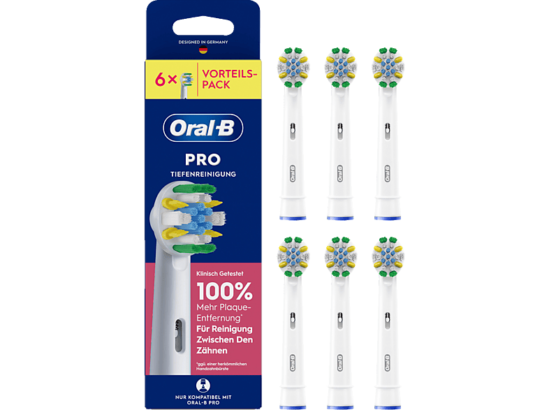 Oral-B Pro Tiefenreinigung 6er Aufsteckbürsten